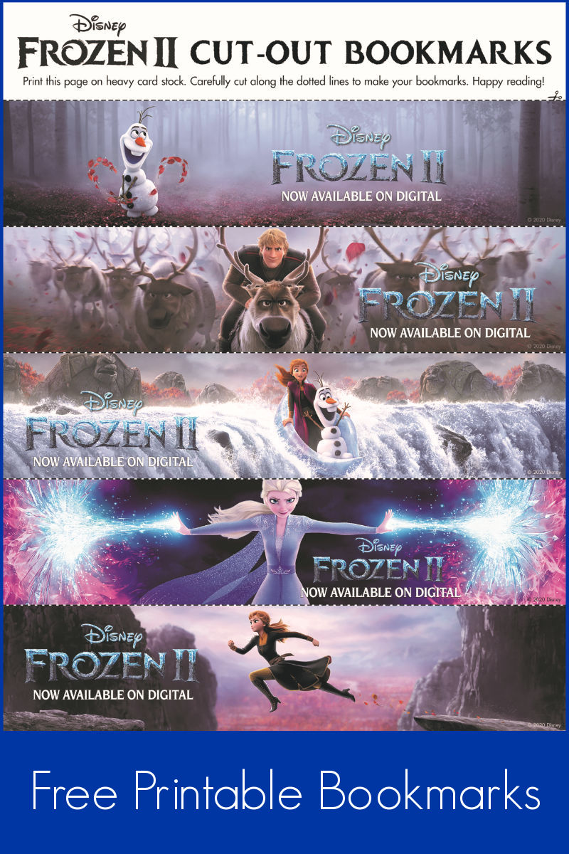 Free Printable Disney Frozen Bookmarks #Frozen #Frozen2 #FrozenPrintables #PrintableBookmarks #DisneyBookmarks #DisneyPrintables