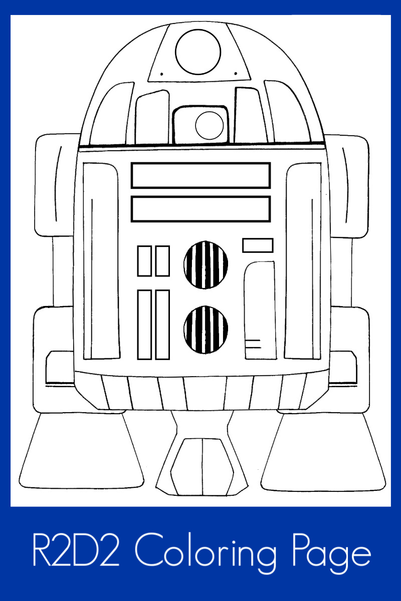 Free Printable Star Wars R2D2 Coloring Page #starwars #starwarscoloringpage #starwarsprintable #r2d2 #r2d2coloringpage