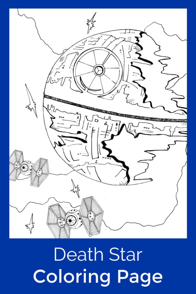 Star Wars Death Star Coloring Page | Mama Likes This