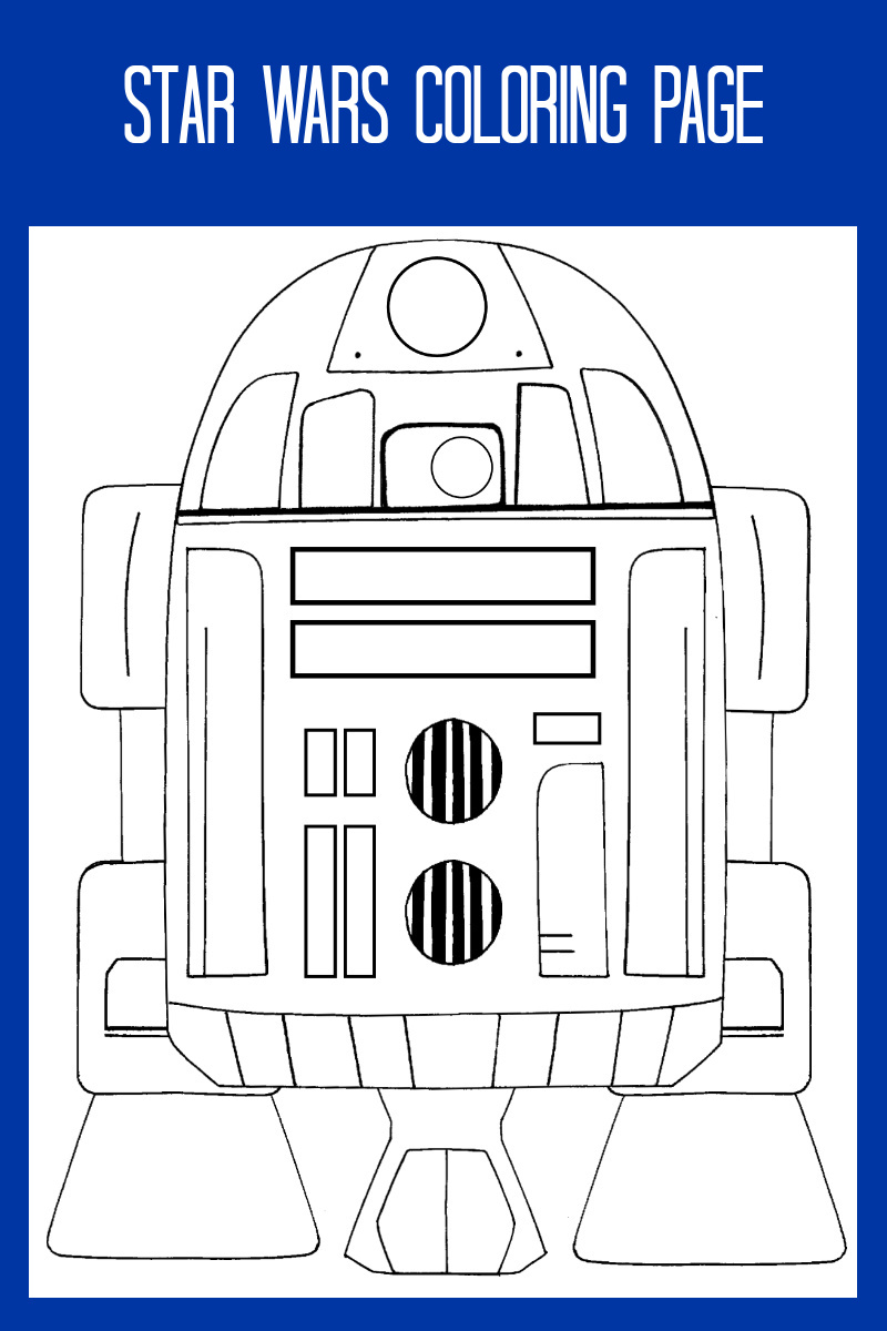 Free Printable Star Wars R2D2 Coloring Page #starwars #starwarscoloringpage #starwarsprintable #r2d2 #r2d2coloringpage