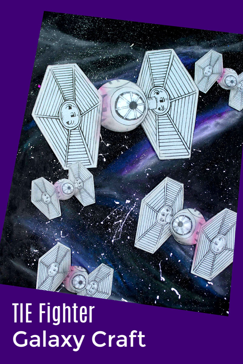 TIE Fighter Galaxy Craft with Free Template