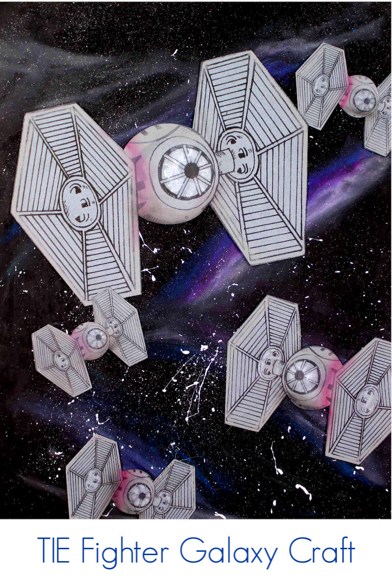TIE Fighter Galaxy Craft with Free Template