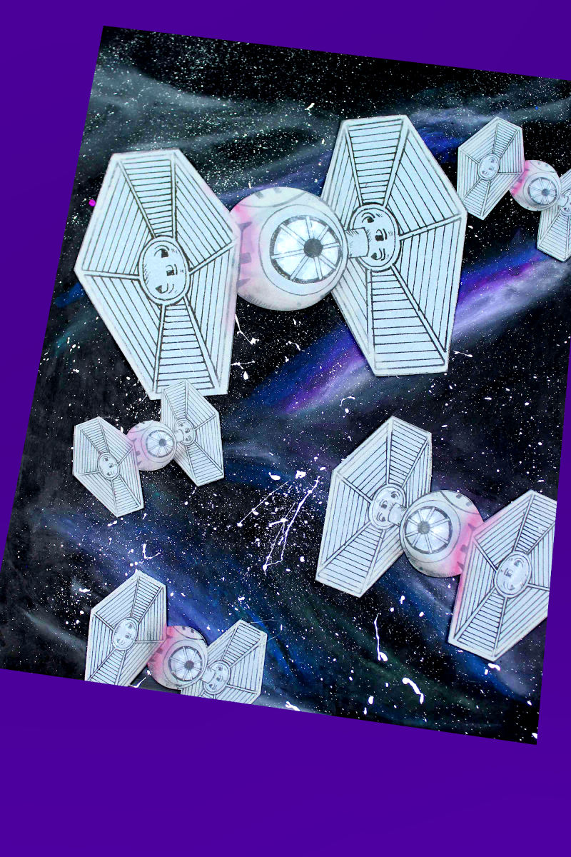 tie fighter galaxy craft w free template mama likes this