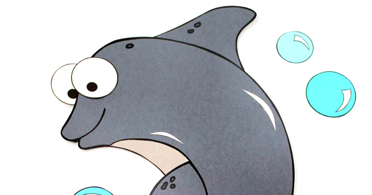dolphin paper craft