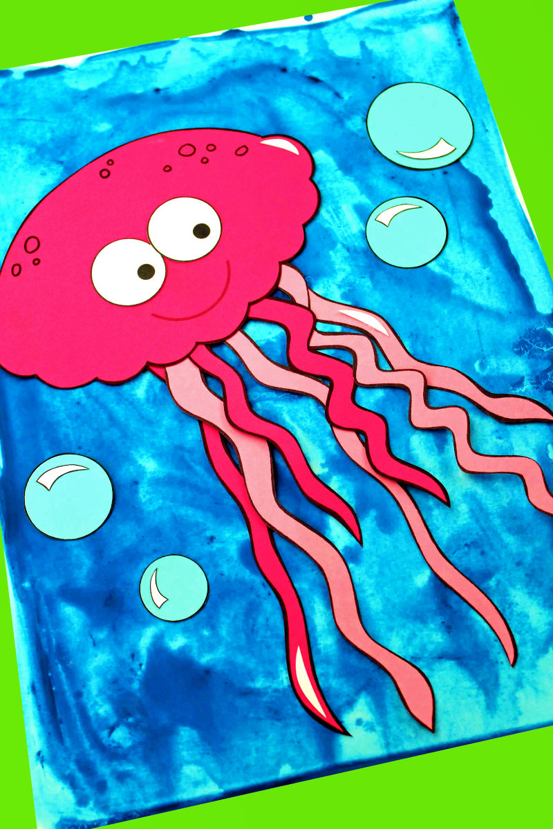 Jelly Fish Template Free / Easy Jellyfish Craft in 2020 Jellyfish