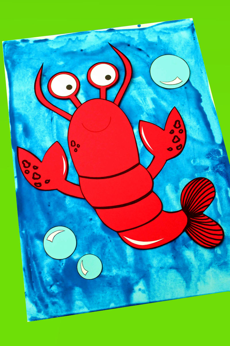 pin paper lobster craft