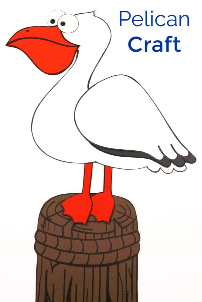 Free Printable Pelican Paper Craft for Kids Mama Likes This