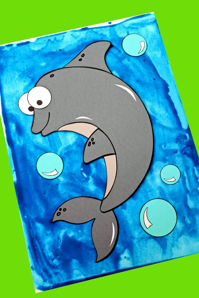 Printable Dolphin Craft For Under The Sea Fun Mama Likes, 51% OFF