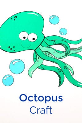 Printable Octopus Craft for Kids | Mama Likes This