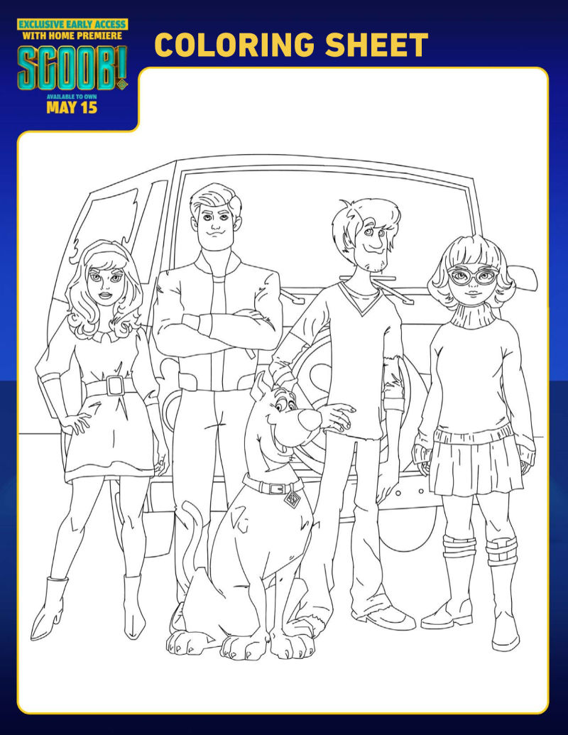 Free Printable. Scoob Characters Coloring Page - Mama Likes This