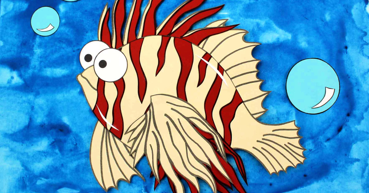 feature paper lionfish craft