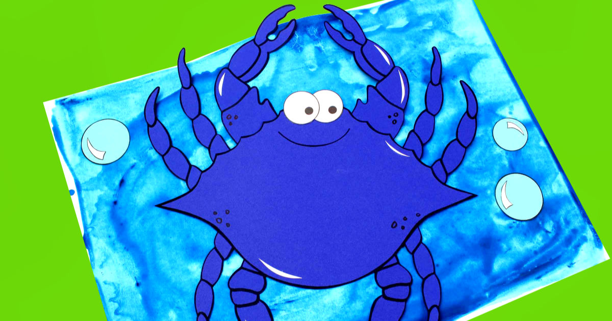 crab craft template