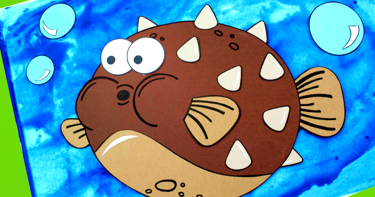 Free Printable Pufferfish Craft for Kids Mama Likes This