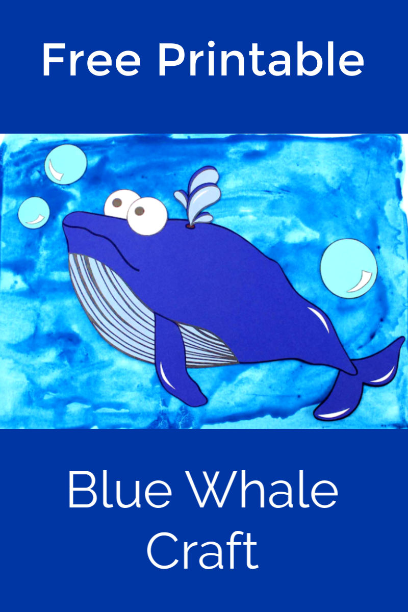 Free Printable Blue Whale Craft #BlueWhale #WhaleCraft #OceanCraft #Whale