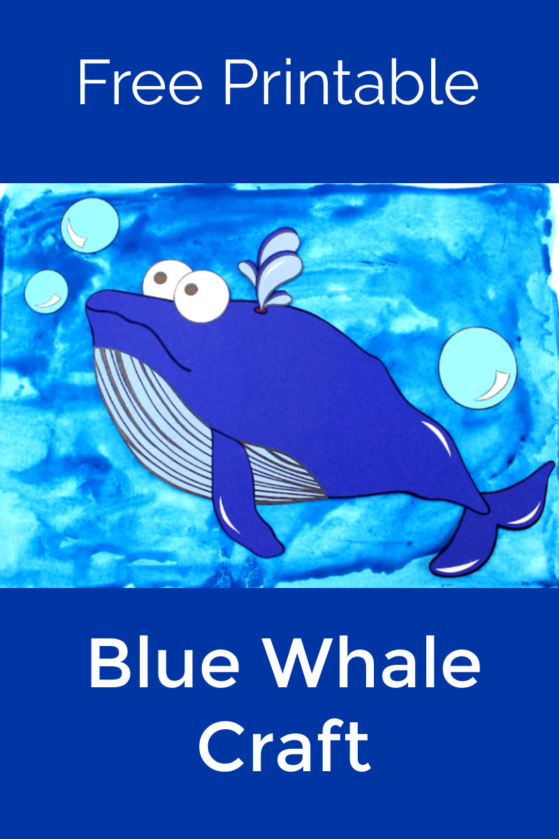 Free Printable Blue Whale Craft #BlueWhale #WhaleCraft #OceanCraft #Whale