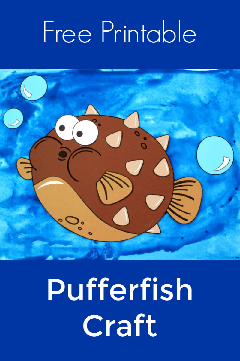 Free Printable Pufferfish Craft for Kids #pufferfish #blowfish #underthesea #oceancraft #fishcraft