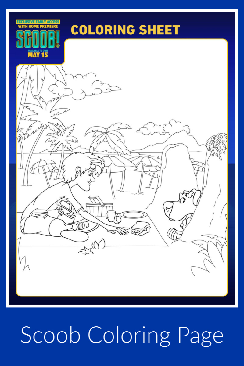 Free Printable Scooby Doo Picnic Coloring Page #scoob #scoobydoo #scoobmovie #shaggy