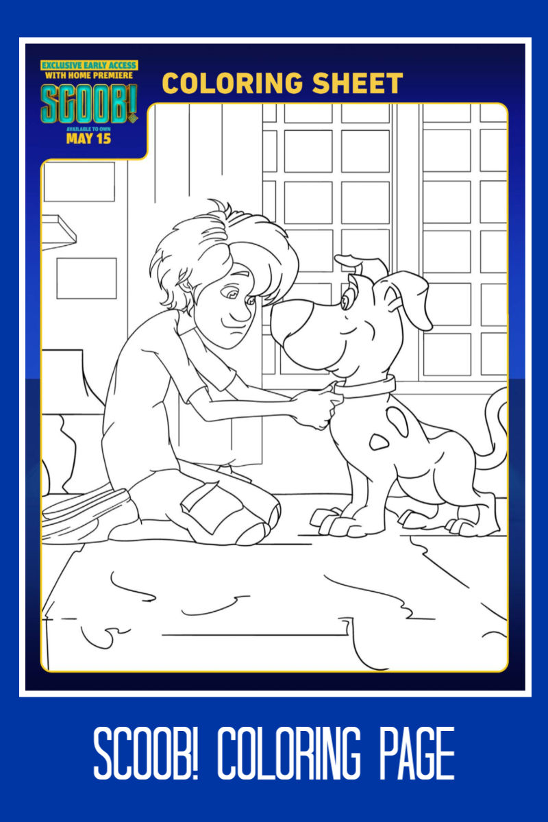 Scooby Doo and Shaggy Coloring Page #Scoob #ScoobyDoo #Shaggy #ColoringPage