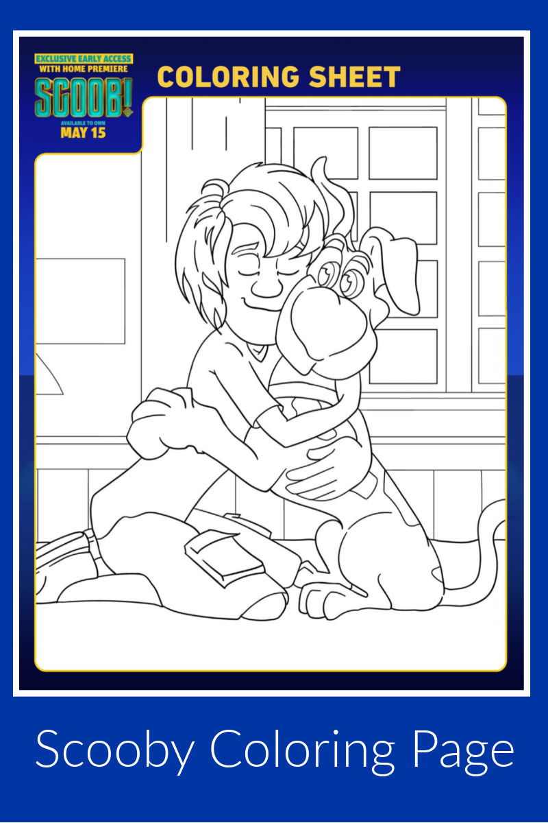 pin shaggy scooby coloring page