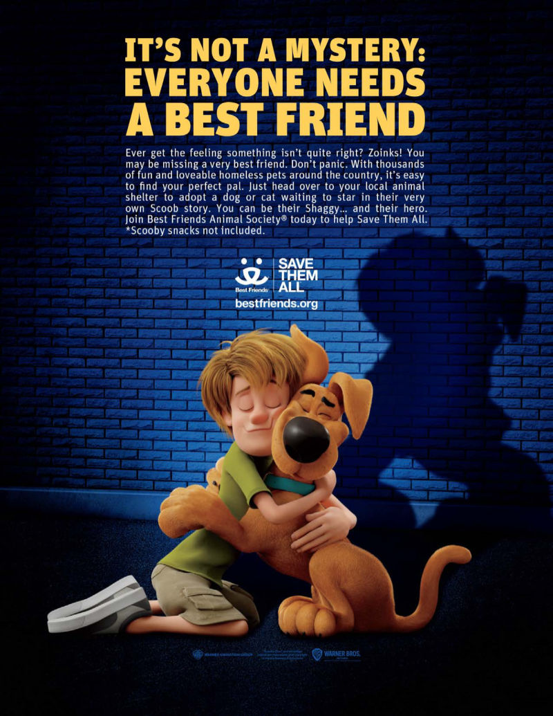 scoob movie pet charity