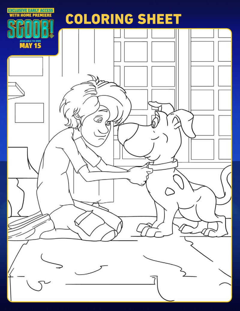 Scooby Doo and Shaggy Coloring Page #Scoob #ScoobyDoo #Shaggy #ColoringPage