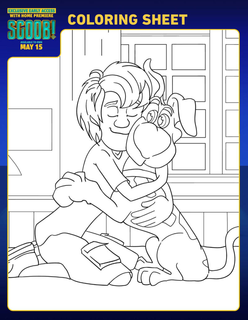 Shaggy and Scooby Coloring Page #Scoob #ScoobyDoo #Shaggy