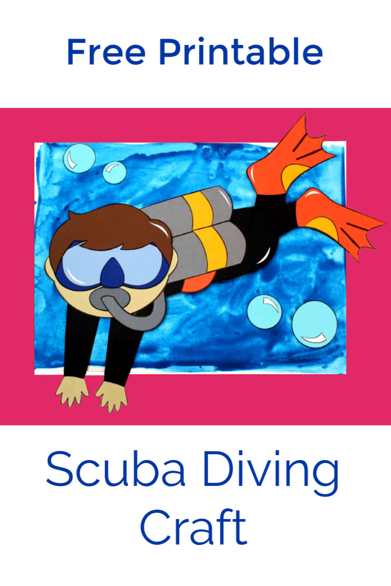 Printable Scuba Diver Template