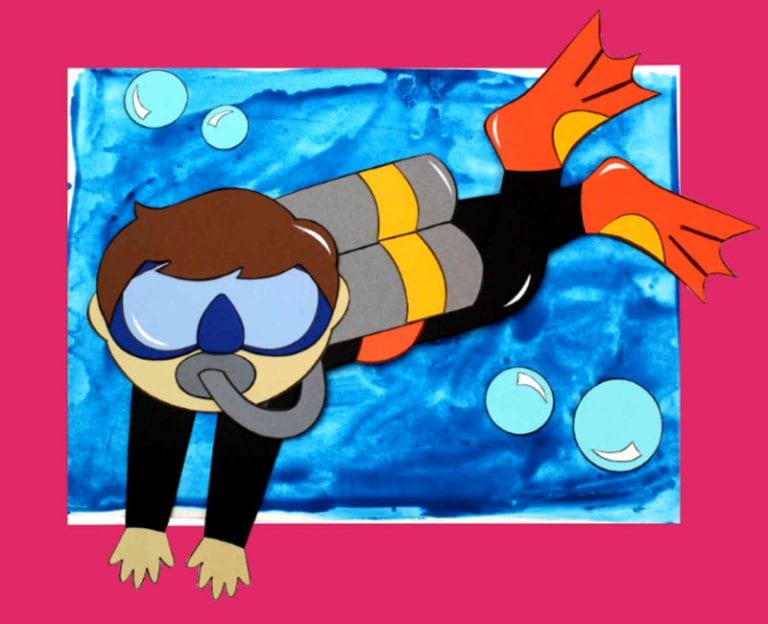 Printable Boy Scuba Diver Craft Mama Likes This