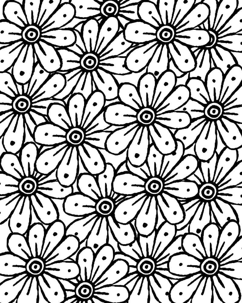 day of the dead coloring pages flowers