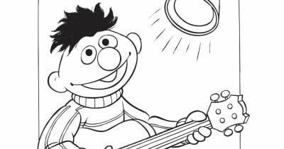 feature ernie coloring page