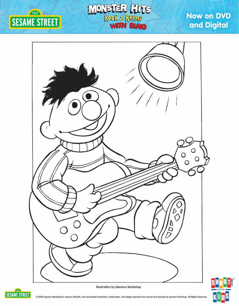 free sesame street coloring pages