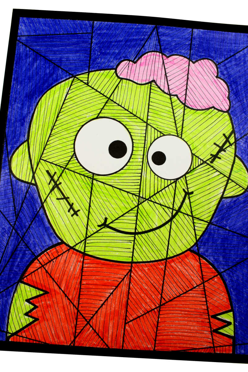 easy zombie drawings for kids