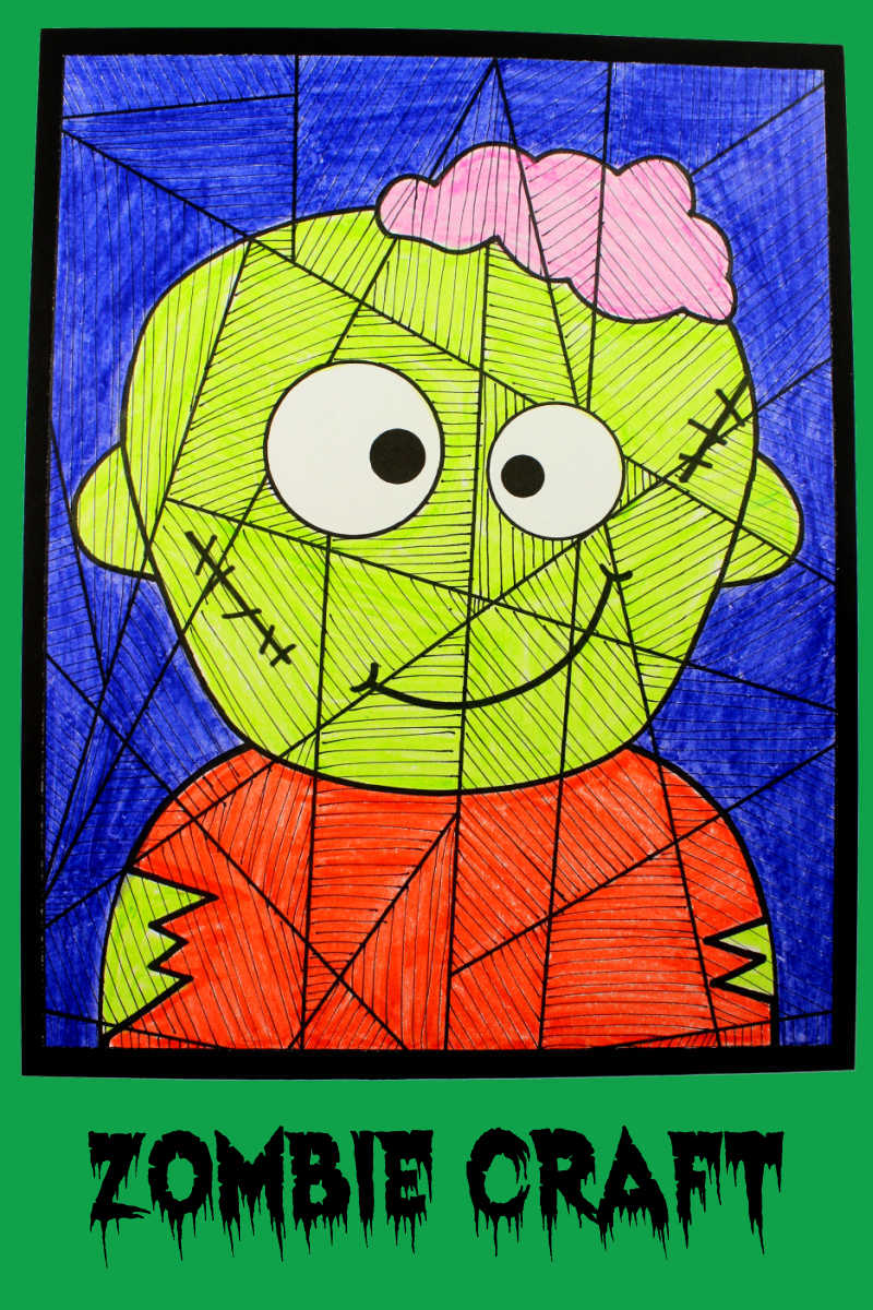 Zombie Craft for Kids #HalloweenCrafts #ZombieCrafts #ZombieCraft #HalloweenCraft
