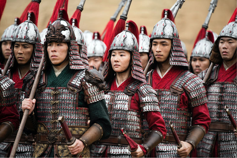 chinese soldiers in mulan movie