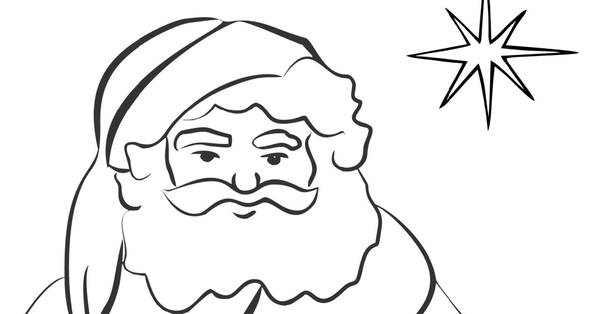 santa coloring page