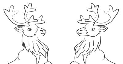 feature reindeer games coloring page