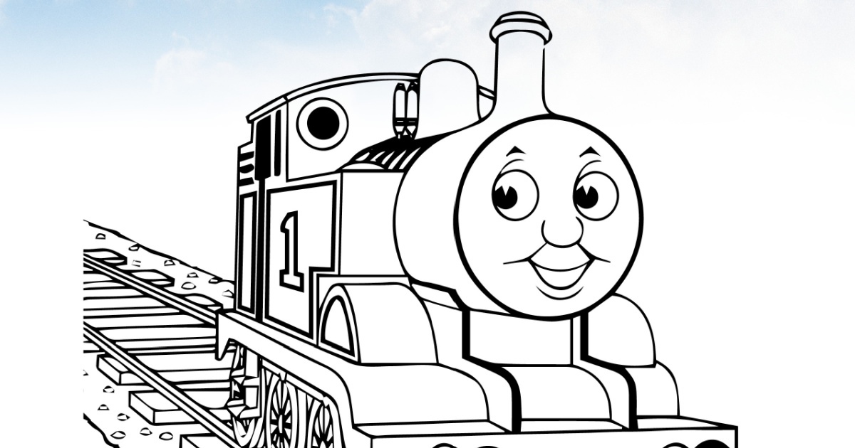 feature thomas coloring page