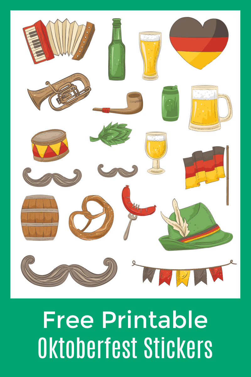 20 Free Printable Oktoberfest Stickers