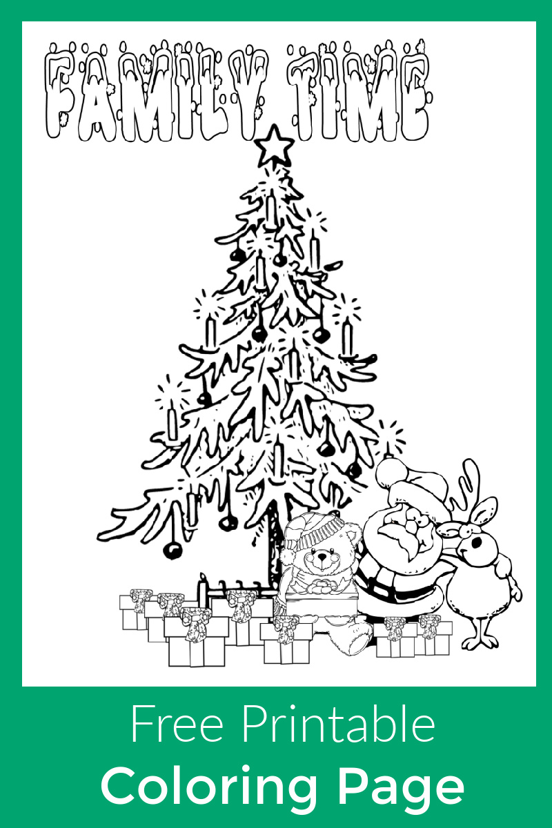 christmas time coloring pages