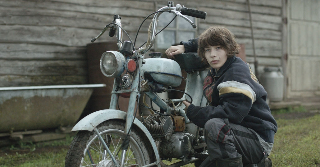 mellow mud boy with motorcycle