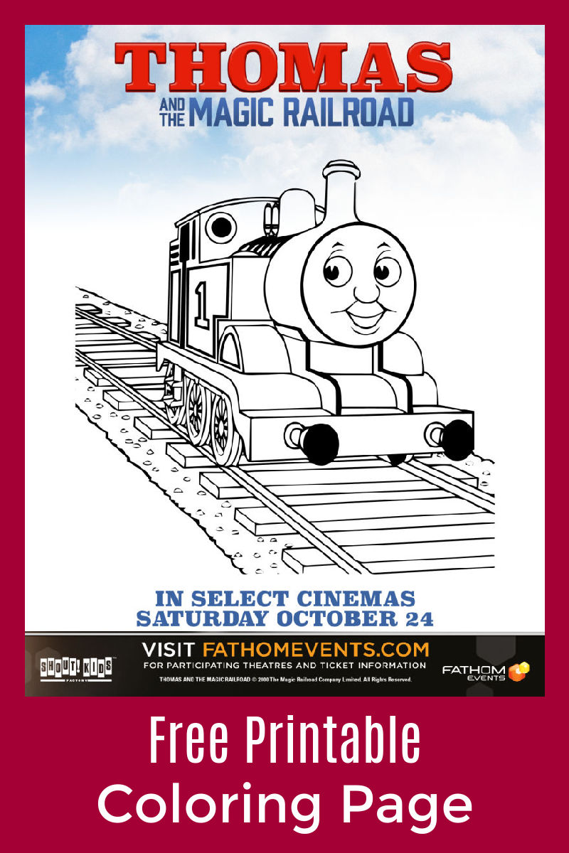 Free Printable Thomas and The Magic Railroad Coloring Page