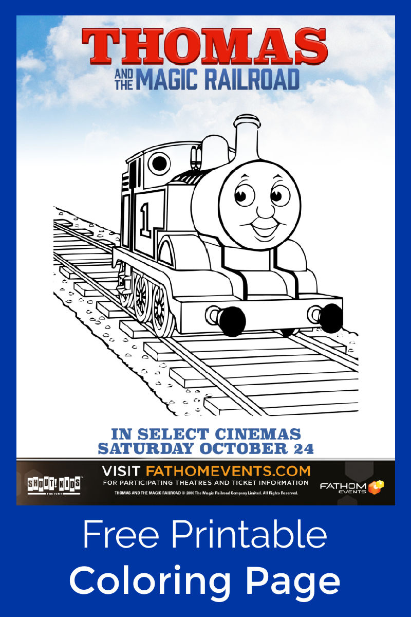 Download Free Printable Thomas Coloring Page | Mama Likes This