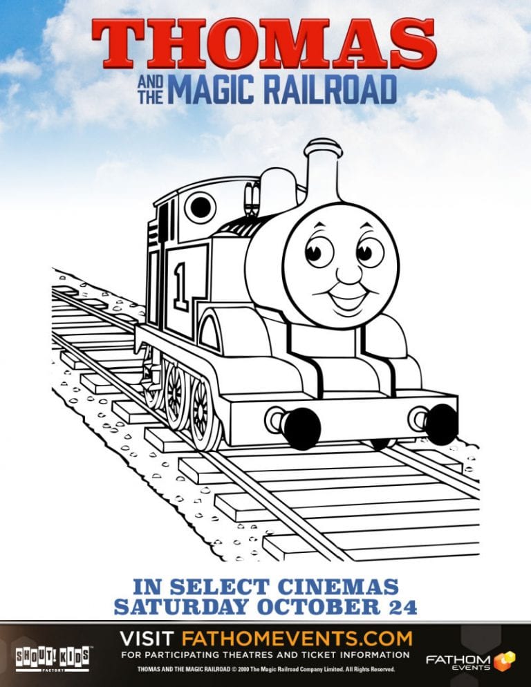 Free Printable Thomas Coloring Page - Mama Likes This