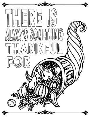 Thankful Coloring Page for Thanksgiving - Mama Likes This