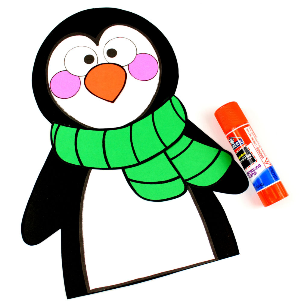 glue and penguin craft