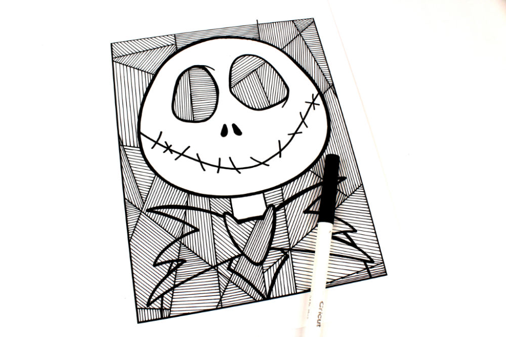 jack line art coloring page