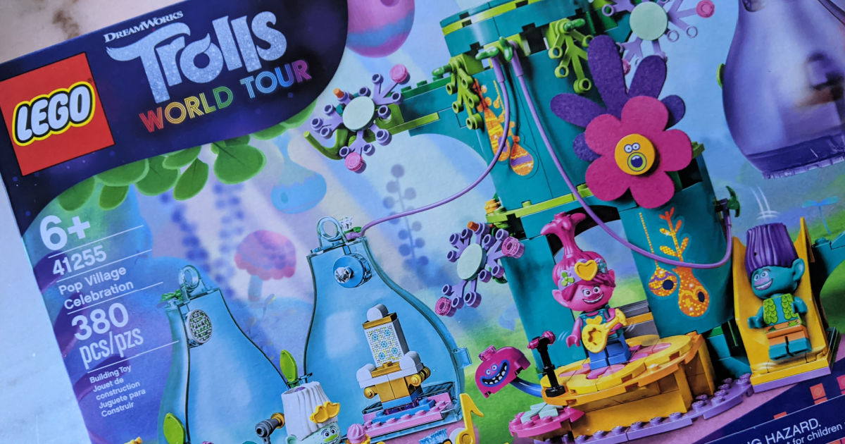 Lego trolls world tour pop village celebration discount 41255