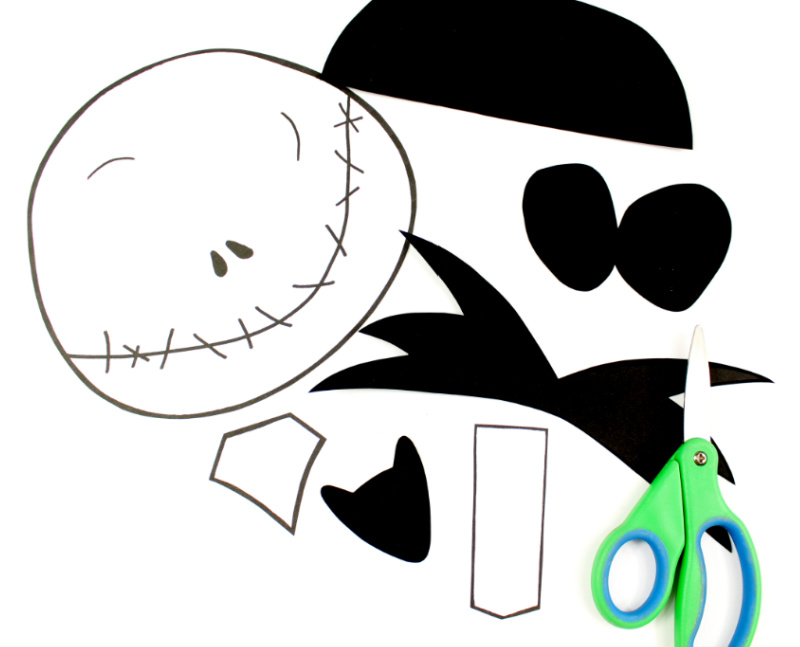 pieces for jack skellington craft