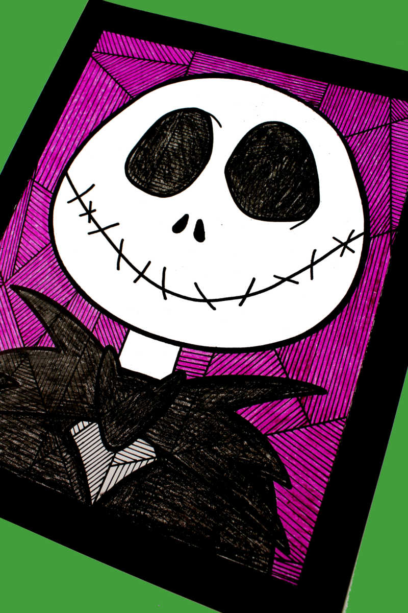 Jack Skellington Line Study Coloring Page