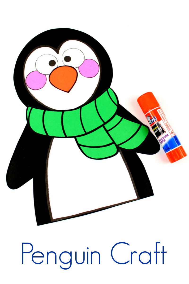 Paper Penguin Craft with Free Template